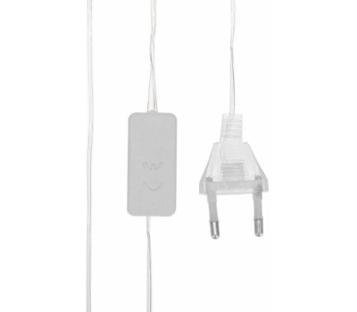 Гирлянда NEON-NIGHT (304-024) Гирлянда светодиодная Снежинки большие 5м, 20LED, IP20, прозрачный провод, свечение мульти (RG/RB), мигание, 230В