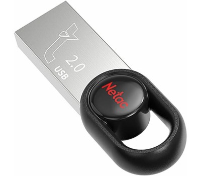 NETAC Флешка USB UM2 32ГБ, USB2.0, серебристый и черный [nt03um2n-032g-20bk]
