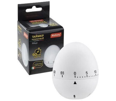 MALLONY Таймер кухонный Яйцо, 5,9*7,2 см (софт тач) (109124)