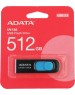 USB накопитель ADATA 512GB USB 3.2 Gen1 AUV128-512G-RBE Black/Blue, Performance (Max.): Up to 100MB/s read