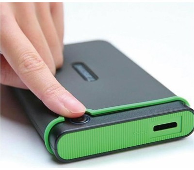 TRANSCEND 1ТБ Внешний диск HDD StoreJet 25M3 TS1TSJ25M3G, USB 3.0, зеленый