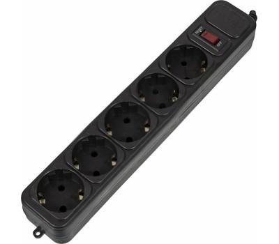 Сетевой фильтр PC PET Сетевой фильтр AP01006-E-B, 1.8м, черный