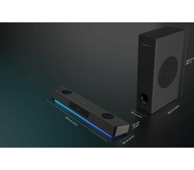 CREATIVE Колонки Bluetooth Sound Blaster Katana V2X, 2.1, черный [51mf8400aa000]