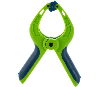 Струбцина СИБРТЕХ Струбцина клещеобразная 1-5/8, пластиковый корпус, двухкомпонентные рукоятки, усиленная пружина, 42 мм 20784