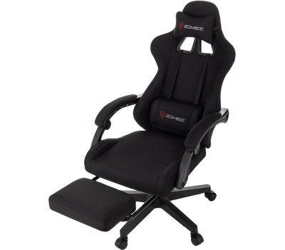 Кресло компьютерное игровое ZOMBIE Кресло игровое Shadow, ткань, до 120кг, черный