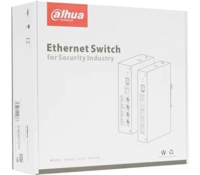 Коммутатор DAHUA Коммутатор DH-PFS3110-8T, неуправляемый