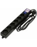 POWERCUBE Power Cube Фильтр-удлинитель 1,9м 6 р 16А SPG6-B1,9M (21887), черный