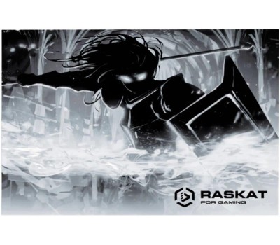 коврик RASKAT Коврик для мышки Paladin CG - L (900*400*3, резина+ткань, прошитый край, ч/б рисунок)