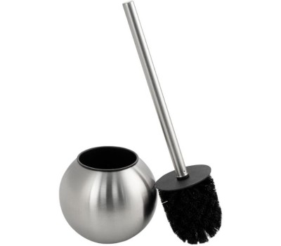 САНАКС - Ёрш для унитаза напольный, шарообразный, ЭКСКЛЮЗИВ, из нержавеющей стали МАТОВЫЙ 309