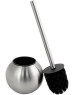 САНАКС - Ёрш для унитаза напольный, шарообразный, ЭКСКЛЮЗИВ, из нержавеющей стали МАТОВЫЙ 309