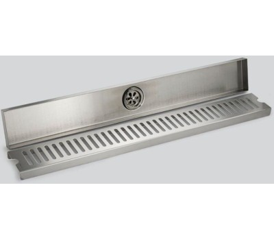 САНАКС - Трап душевой 600х80мм, вертикальный выпуск 50мм, с гидрозатвором, из нержавеющей стали марки SUS 304, цвет САТИН. 00053-60