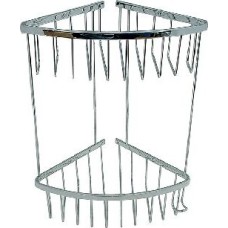 Полка САНАКС 75053 Полочка угловая овальная хром