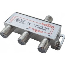 Сплиттер СИГНАЛ (6450) Сплиттер 3-WAY 5-2050МГц, с проходом по питанию