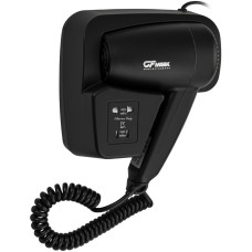 Аксессуары для ванной комнаты и туалета GFMARK 6813 Фен для волос в ванную комнату с боковым креплением, с розеткой, 1200W, черного цвета