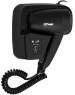 Аксессуары для ванной комнаты и туалета GFMARK 6813 Фен для волос в ванную комнату с боковым креплением, с розеткой, 1200W, черного цвета