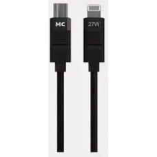 Кабель MORE CHOICE (4620202554178) K69ia 2м USB 3.0A PD 27W для Lightning ng 8-pin Type-C - 2м , черный