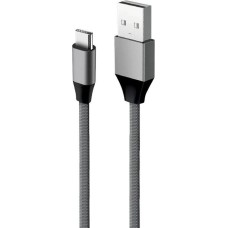 Кабель AKSBERRY (6900278680013) X158 USB A-Type C, 3A, серый