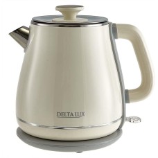 Чайник электрический DELTA LUX DE-1019 beige (1,8 л, металл/пластик)