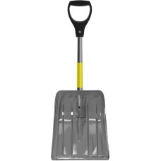 Лопата LUCKY WAY LBPKN002 85*31*8 ковш ПК №1 дымчатый Авто/черенок алюминий желтый с накладкой/D-ручка черная