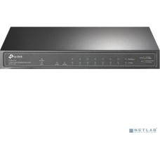TP-LINK SMB TP-Link TL-SG1210P Настольный коммутатор с 9 гигабитными портами RJ45 (8 портов PoE+) и портом SFP