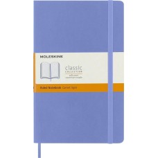 MOLESKINE Блокнот Classic Soft, 192стр, в линейку, мягкая обложка, голубая гортензия [qp616b42]