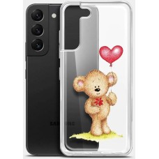 BORASCO Чехол (клип-кейс) ArtWorks, для Samsung Galaxy S22+, прозрачный/рисунок [51479]