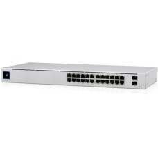 Коммутатор UBIQUITI Коммутатор UniFi 24Port Gigabit Switch with SFP |USW-24| коммутатор в стойку, 24х 1G RJ45, 2х SFP, |USW-24| RTL {2} (071385)