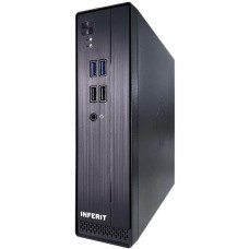 Корпус для ПК FOXLINE Корпус FL-105-AD120-DC-INF (FL-105-AD120-DC-INF) |FL-105-AD120-DC-INF| mITX case (2L), 2*USB2.0+2*USB3.0, 1*combo audio, 40mm FAN, VESA, w/DC-ATX converter, w/120W pwr adapter, w/pwr