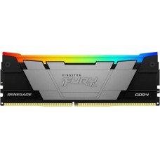KINGSTON Модуль памяти 8GB DDR4 3200 FURY Renegade RGB Black XMP Non-ECC Unbuffered DIMM (Single Module) 1RX8 16-18-18 1.35V 288-pin 8Gbit