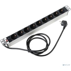 ЦМО REM Блок розеток Rem-16 с инд., 9 Shuko, 16A, алюм., 19