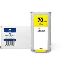 Картридж струйный NV PRINT Струйный картридж NVP 70 (NV-C9454A) Yellow для HP DesignJet Z2100/Z3100/Z3200 (130 мл) совместимый