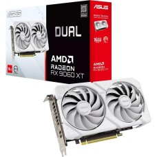 Видеокарта ASUS Видеокарта RX9060XT DUAL WHITE 16GB GDDR6 128bit 2xDP HDMI 2FAN RTL (DUAL-RX9060XT-16G-WHITE)