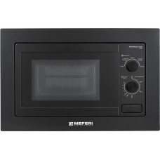 MEFERI Встраиваемая микроволновая печь Light MMO6020BK, 20л, 800Вт, черный [mmo6020bk light]