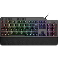 LENOVO Клавиатура K500 RGB механическая черный USB Multimedia for gamer LED (подставка для запястий) (GY40T26479) кабель 1.8м