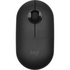 LOGITECH Мышь Pebble M350 темно-серый оптическая 1000dpi silent беспров. BT/Radio USB для ноутбука 3but (910-005576)