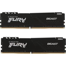 KINGSTON Память DDR4 2x16Gb 3600MHz KF436C18BBK2/32 Fury Beast Black RTL Gaming PC4-28800 CL18 DIMM 288-pin 1.35В single rank с радиатором Ret