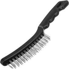 SPARTA Щетка трехрядная металлическая с пластмассовой ручкой 748655