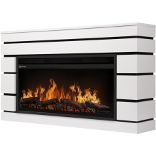 Камин электрический ELECTROLUX Каминокомплект: Очаг EFP/P-3620LS, портал Moderno 36 белый, черный, р/в