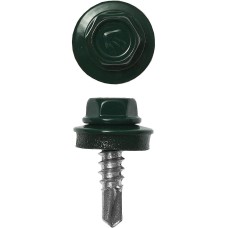 ЗУБР СКМ 6005, 25 х 5.5 мм, зелёный насыщ., 1800 шт (10,4 кг.), кровельный саморез, Профессионал (4-300310-55-025-6005)