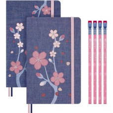 MOLESKINE Набор Limited Edition Sakura блокнот 2шт/карандаш 4 шт Large