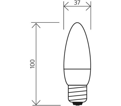 Светодиодная лампа SMARTBUY (SBL-C37-05-40K-E27) 5W/4000/E27