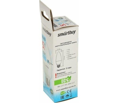 Светодиодная лампа SMARTBUY (SBL-C37-05-40K-E27) 5W/4000/E27