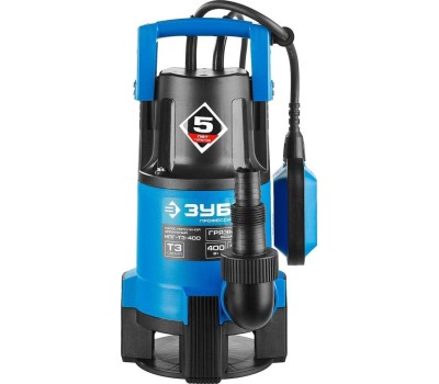 Дренажный насос ЗУБР НПГ-Т3-400 Насос погружной дренажный для грязной воды