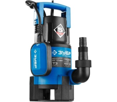Дренажный насос ЗУБР НПГ-Т3-400 Насос погружной дренажный для грязной воды