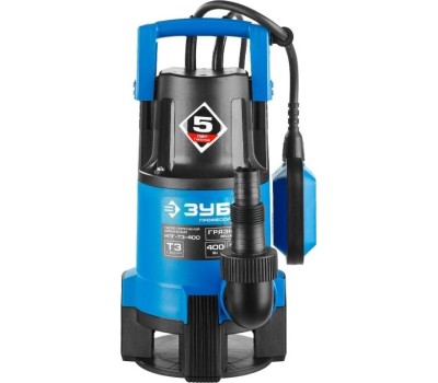 Дренажный насос ЗУБР НПГ-Т3-400 Насос погружной дренажный для грязной воды