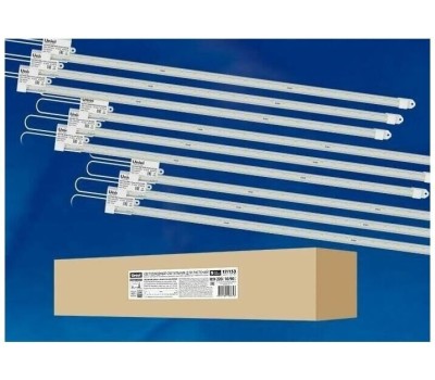 Светильник для растений светодиодный линейный UNIEL (UL-00003852) для растений ULY-P90-10W/SPFR/K IP65 AC220V CLEAR KIT09