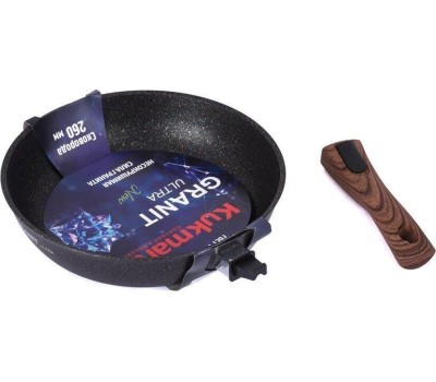 Сковорода KUKMARA сго262а а/пр литая 26см съемн/руч Granit ultra original