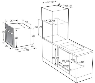 Духовой шкаф электрический GORENJE BO6735E05B
