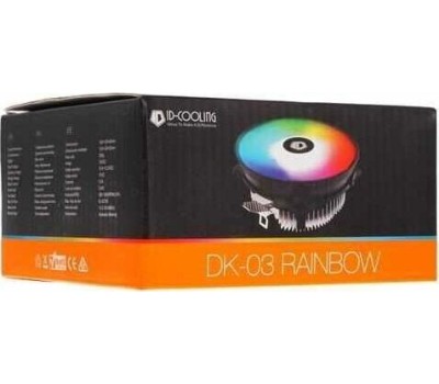 ID-COOLING Кулер DK-03 LGA1700/1200/115X/775/AM4/AM3/+/AM2/+/FM2/+/FM1 (36шт/кор, TDP 100W, FAN 120mm) RET