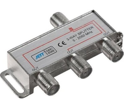 Сплиттер СИГНАЛ (6450) Сплиттер 3-WAY 5-2050МГц, с проходом по питанию